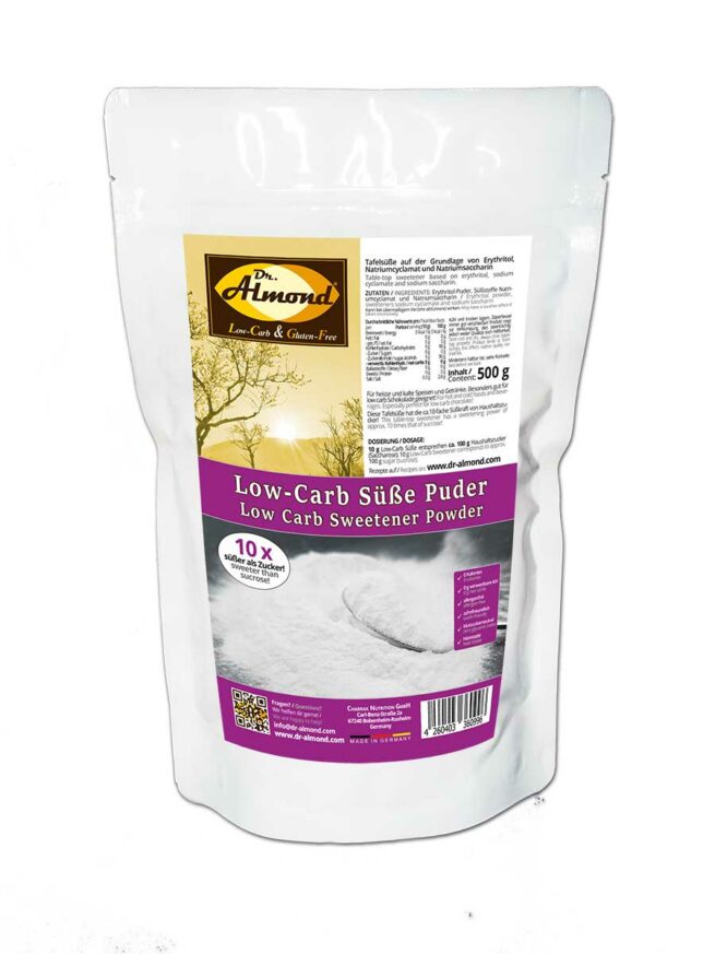 099_Low-Carb-Suesse-Tuete zuckerfreies Süßungsmittel Erythritol kalorienfrei süssen