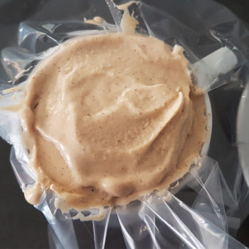 tartufo low carb zuckerfrei Eiscreme Haselnuss-Eis Karamell