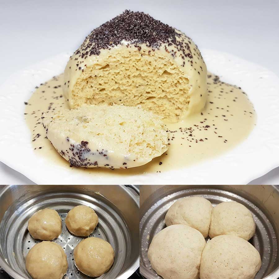 Germknoedel Dampfnudel Teig Backmischung Teigmischung low carb glutenfrei sojafrei keto paleo
