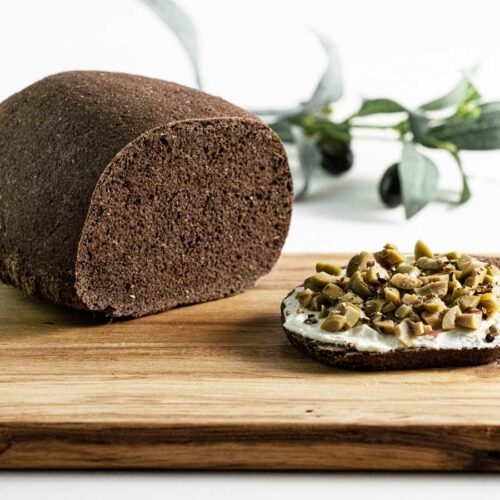 Schwarzbrot low-carb keto glutenfrei paleo VEGAN Eiweissbrot ...