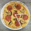Rezept Steinofenpizza low carb glutenfrei Pizza vom Stein selbstgemacht mit Bambusfaser lecker14
