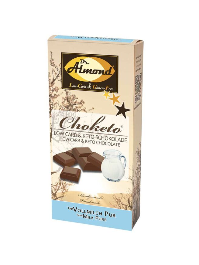 Choketo Schokolade Vollmilch lowcarb keto zuckerfrei