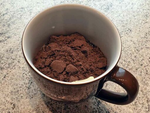 Rezept Tassenkuchen-low-carb-glutenfrei-Brownie-Mug-Cake-zuckerfrei-Schokokuchen