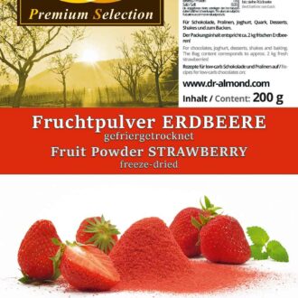 Fruchtpulver ERDBEERE Erdbeerpulver gefriergetrocknet 100% Natur