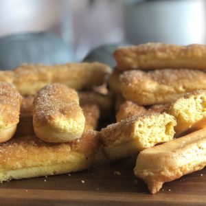 Grundrezept Löffelbiskuit Biskuitstäbchen lowcarb glutenfrei