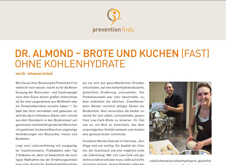 Dr. Almond auf prevention first
