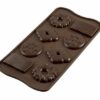 249-00_Silikomart SCG25 CHOCO BISCUIT Silikonform Pralinenform low carb Schokoladenkeks