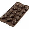 253-00_Silikomart SCG32 CHOCO FRUITS Silikonform Pralinenform Früchte zuckerfrei selbermachen