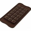 256-00_Silikomart SCG37 TABLETTE CHOCO BAR Silikonform 154 x 77 H 9 mm Schokoladenform Tafel extra dick 91 ml low carb keto Schokolade