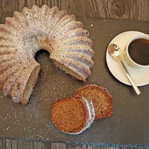 Rezept Kürbiskern Zimt Moccakuchen lowcarb glutenfrei