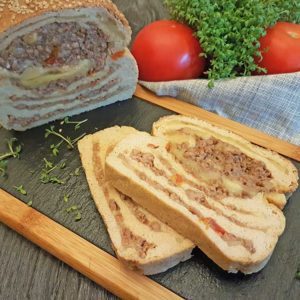 Rezept Würziges Cheesy Partyschichtbrot lowcarb keto glutenfrei