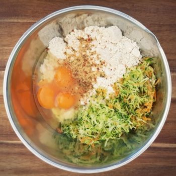 Rezept Zucchini Karotten Mandelstangen mit Zucchinicreme lowcarb keto