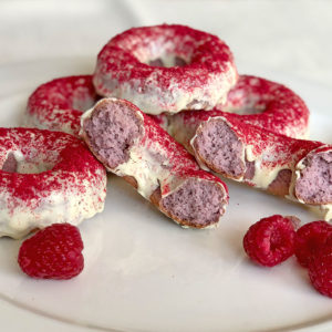 Rezept Himbeer Donuts lowcarb glutenfrei keto