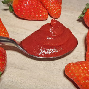 Rezept Erdbeercreme für Torten, Desserts, Eis, Fluff lowcarb glutenfrei