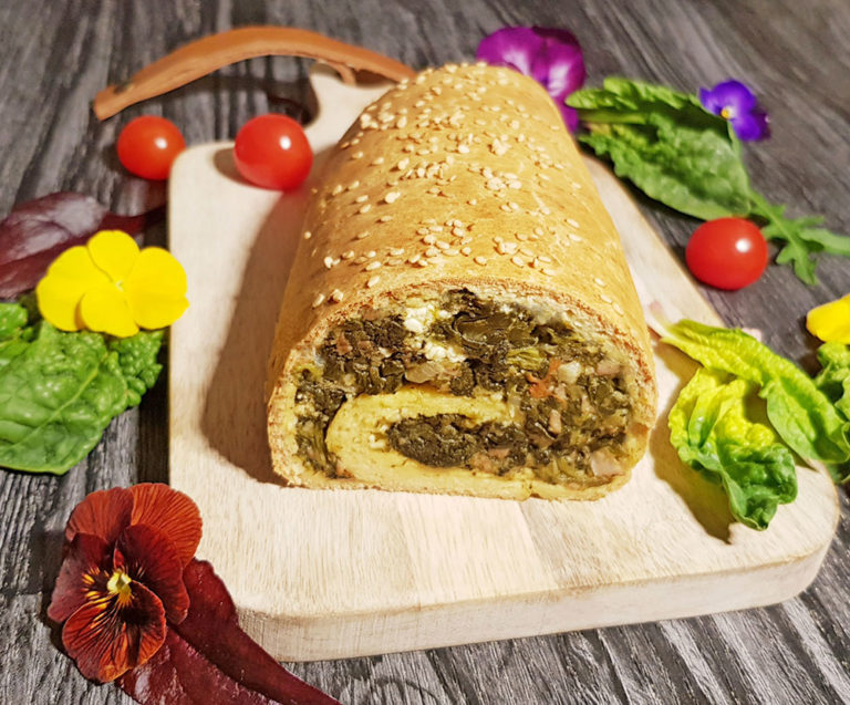 Rezept Spinat Feta Strudel lowcarb glutenfrei keto - Dr. Almond Lowcarb ...