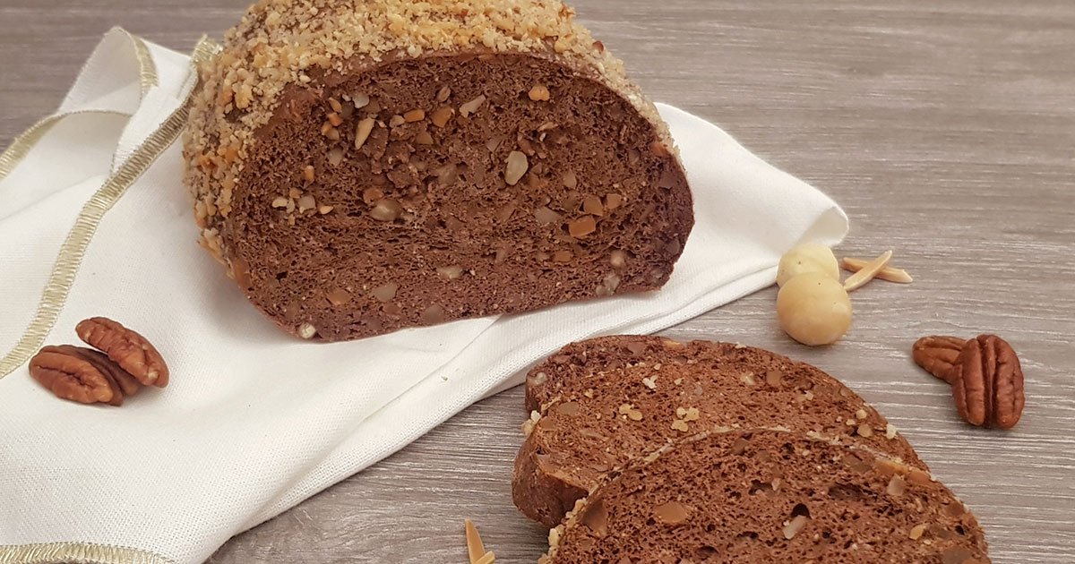 Rezept Schokoladen-Nuss-Brot lowcarb glutenfrei keto - Dr. Almond ...