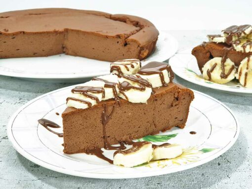 Rezept Protein Kollagen Käsekuchen SCHOKOLADE lowcarb glutenfrei ...