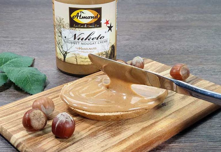 Nuketo HASELNUSS Helle Gourmet Nougat-Creme low carb | keto | ohne Zuckerzusatz | ohne Palmöl