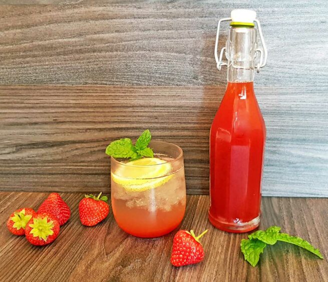 Rezept Erdbeer Karamell Sirup lowcarb - Dr. Almond Lowcarb Glutenfrei Shop