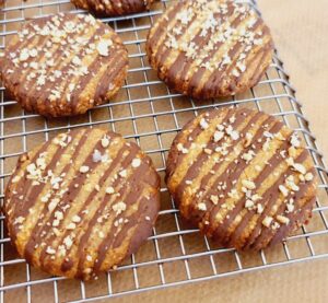 Rezept Salted Caramel Peanut Cookies lowcarb glutenfrei keto