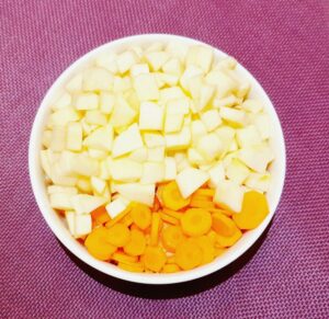 Rezept Karotten-Apfel-Orangen Karamellcreme lowcarb