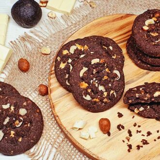 Rezept Schoko Nuss Soft Cookies lowcarb keto glutenfrei