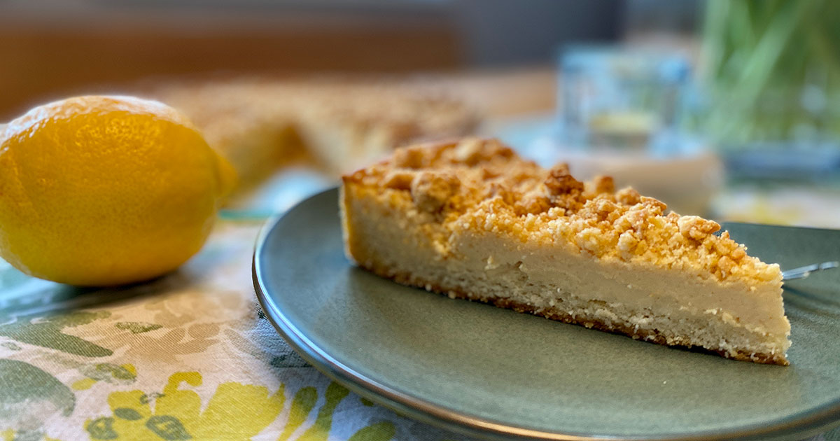 Rezept Zitronen Streusel Tarte lowcarb keto glutenfrei - Dr. Almond ...