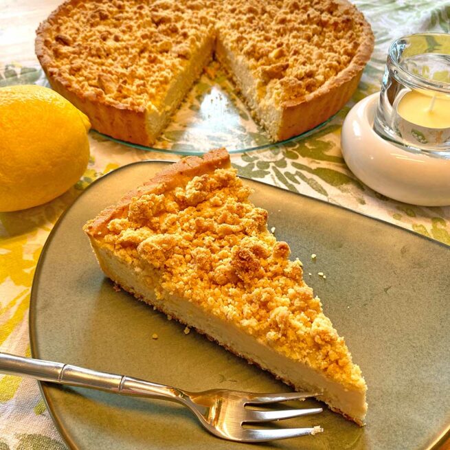 Rezept Zitronen Streusel Tarte lowcarb keto glutenfrei - Dr. Almond ...