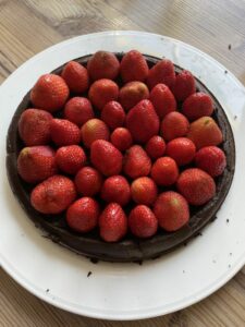 Rezept Maulwurftorte mit Erdbeeren lowcarb keto glutenfrei