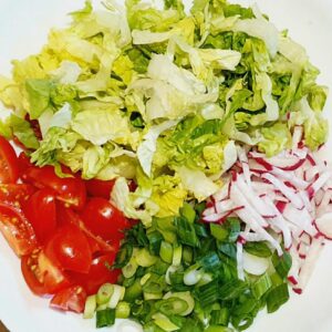 Rezept Bunter Nudel Rindfleisch Salat lowcarb keto glutenfrei