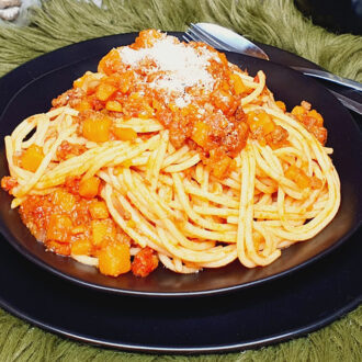 Rezept Kürbisbolognese lowcarb keto glutenfrei