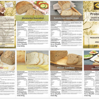 LOW CARB PROBIERBOX 1: Unsere beliebtesten Brotbackmischungen | mit 6 Probepäckchen zum Testen | glutenfrei keto paleo