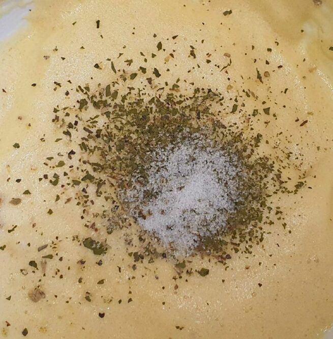 Rezept Kräuter Biskuit Schöberl als Suppeneinlage lowcarb keto ...