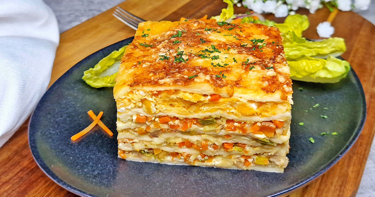 Rezept Ricotta-Karotten-Huhn-Ei Lasagne low carb keto glutenfrei - Dr ...