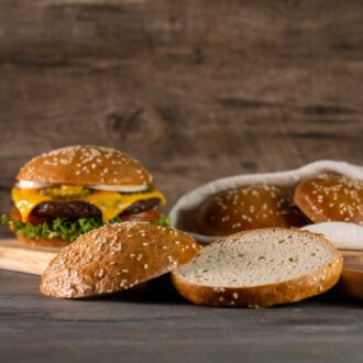 Brioche Burger Buns low-carb glutenfrei sojafrei keto | Backmischung für Burgerbrötchen