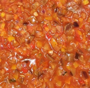 Rezept Auberginen Tomaten Pasta low-carb keto glutenfrei