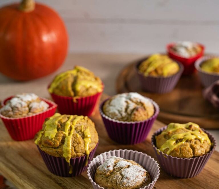 Rezept Kürbis Muffins mit Pumpkin Spice und Kürbis Püree low carb keto ...