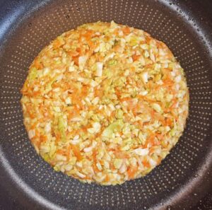 Rezept Okonomiyaki - Japanischer Pfannkuchen mit Kohl low-carb keto glutenfrei