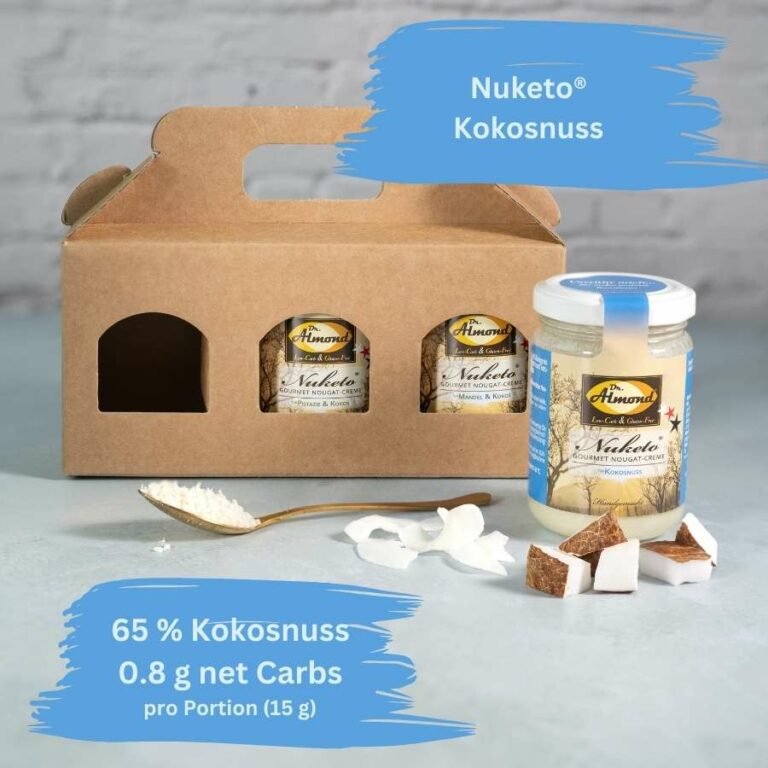 Probierset Nuketo KOKOSVARIATIONEN Gourmet Nougat-Creme low carb keto ...