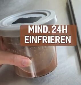 Rezept Kollagen-Chocochino Eiscreme mit der Ninja Creami low-carb keto ohne Zuckerzusatz