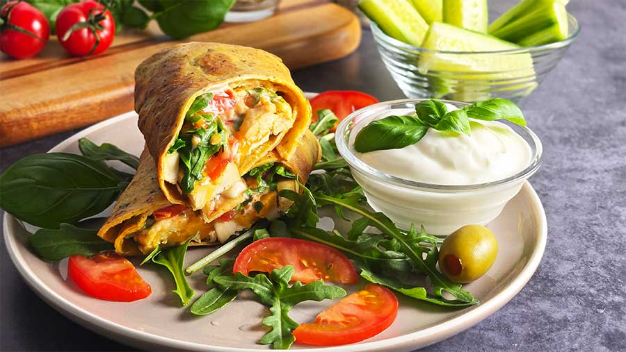 Rezept Herzhaftes Protein-Omelett keto low-carb proteinreich