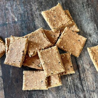 Rezept Cracker im Asia-Syle low-carb glutenfrei keto
