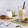 Protein MILCHSHAKE Haselnuss-Kaffee Proteinshake Ketoshake Proteinpulver - fertiges Getränk