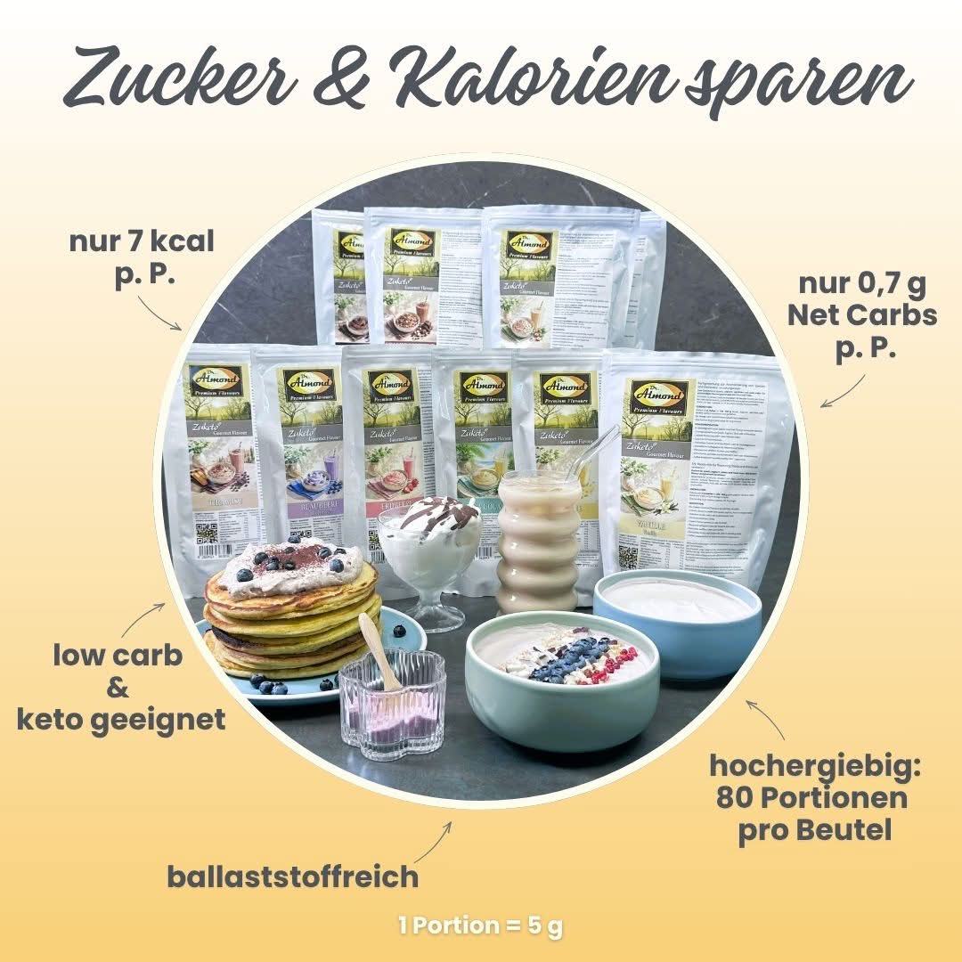 382-03-Zuketo-Gourmet-Flavour-BANANE-Keyfacts-1-Zucker & Kalorien sparen