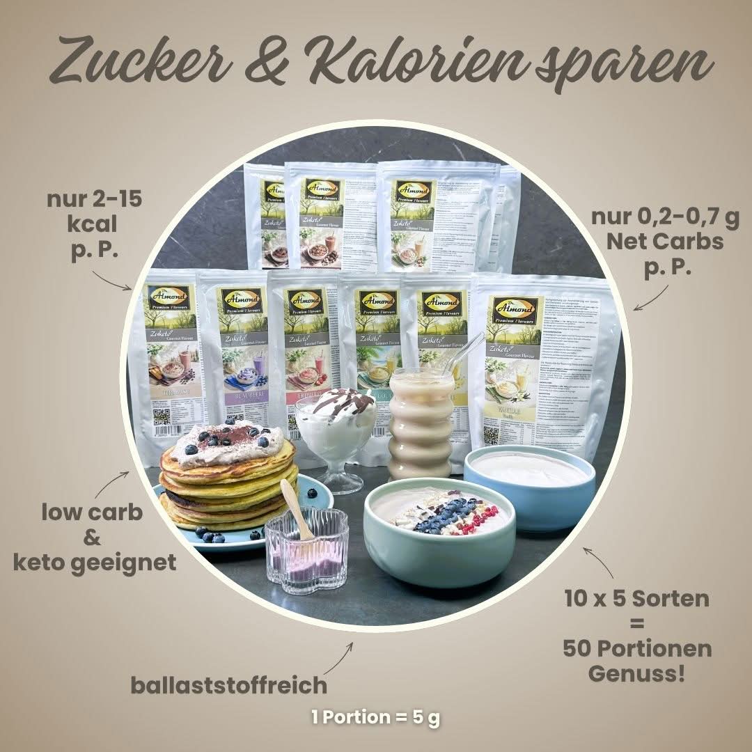 909-99-Probierbox-9-Zuketo-Gourmet-Flavour-Keyfacts-2-Zucker&Kalorien-sparen