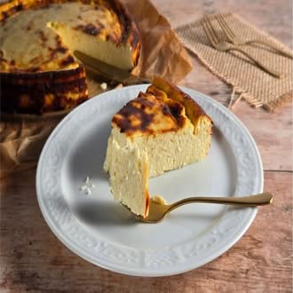 Rezept San Sebastián Cheesecake lowcarb keto glutenfrei